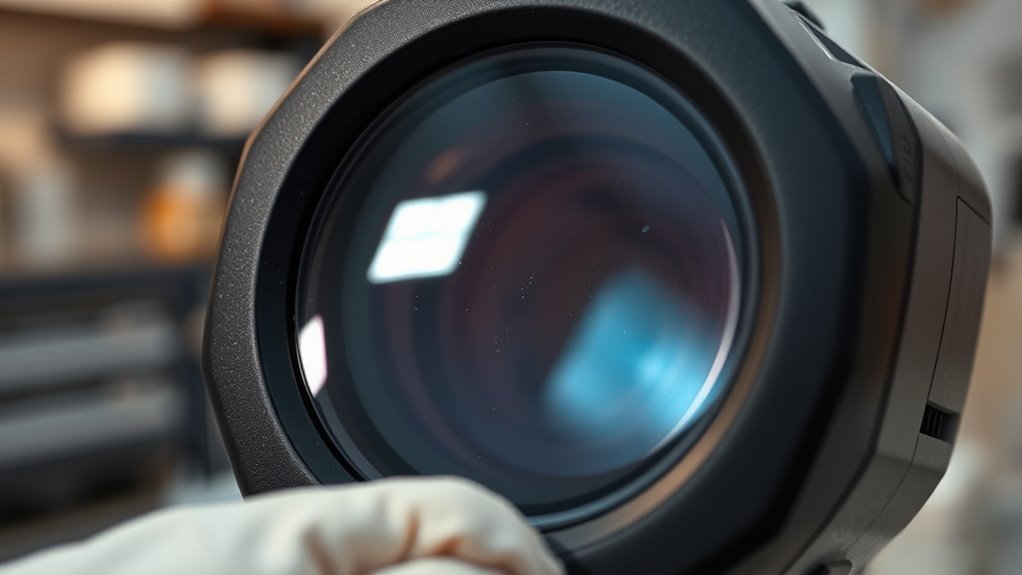 clean lens calibrate regularly