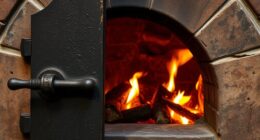 door management regulates oven heat