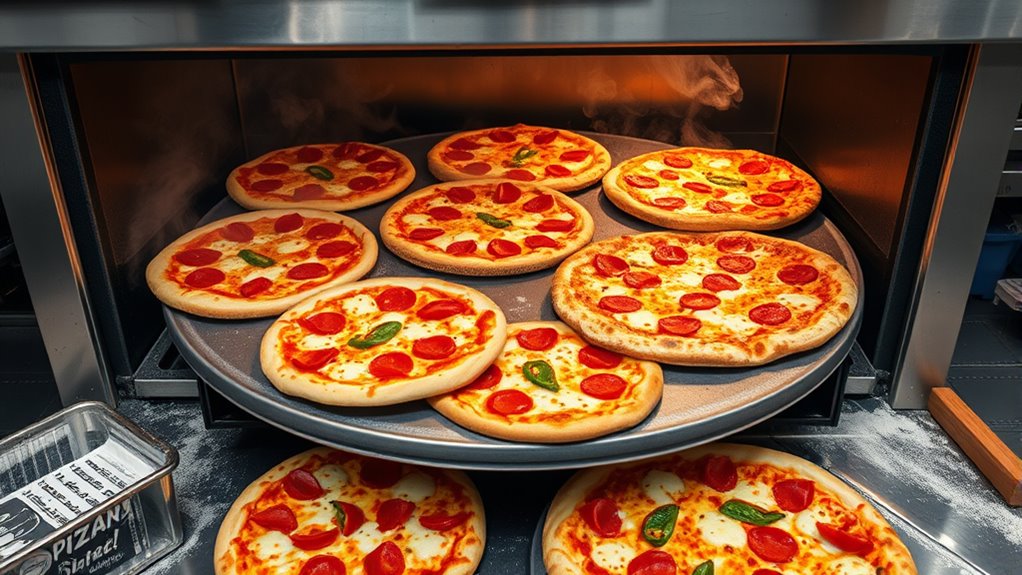 efficient multi pizza oven baking