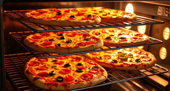 efficient multi pizza oven use