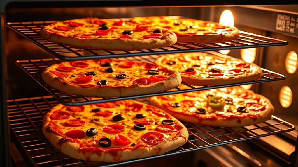 efficient multi pizza oven use