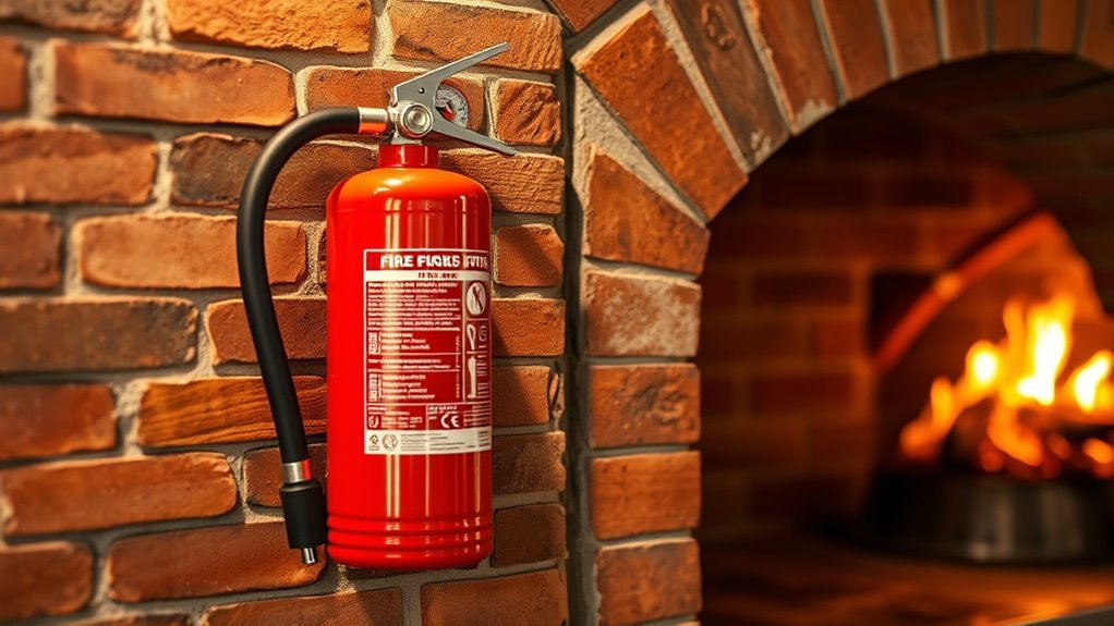 ensure pizza oven fire safety