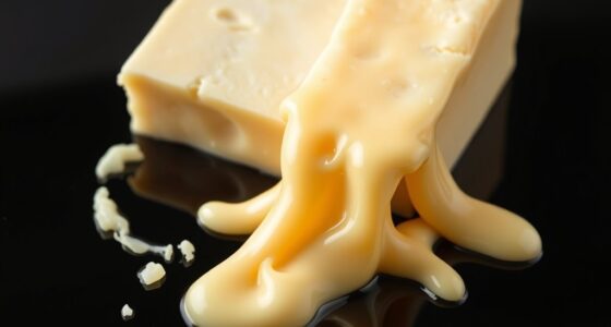 fat influences cheese melt