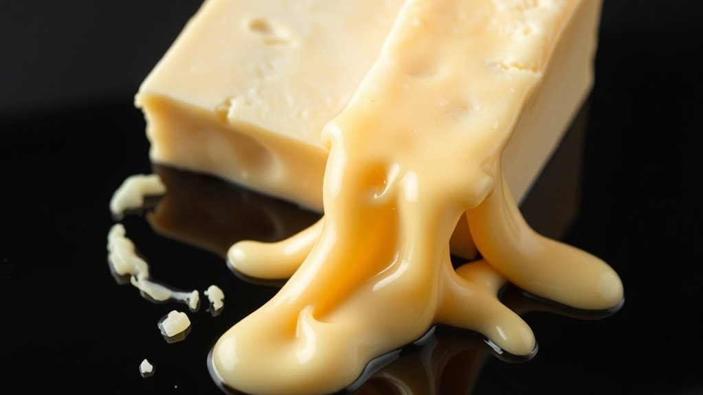 fat influences cheese melt