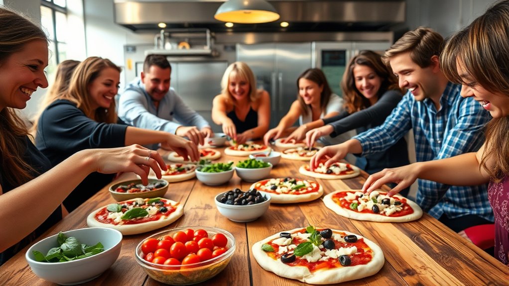 guests customize their pizzas