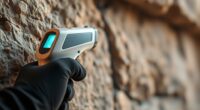 infrared thermometers measure stone