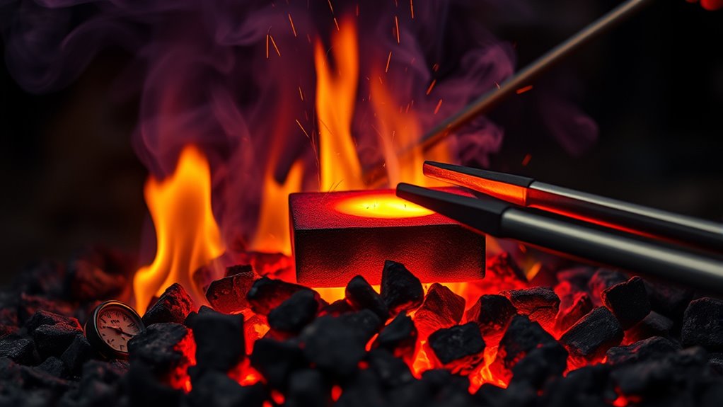 maintain 450 c fire temperature