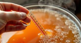 monitor fermentation temperature regularly