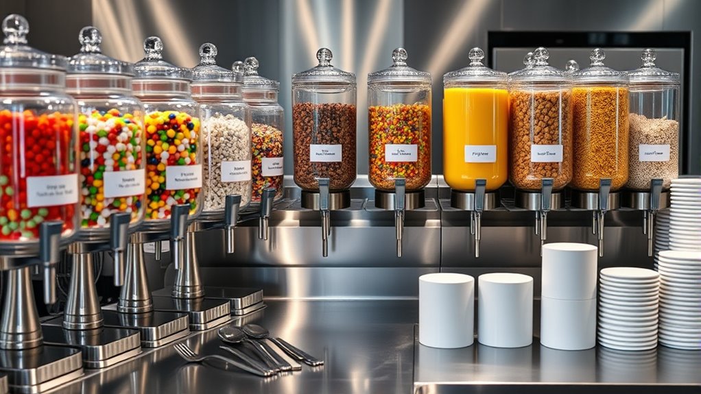 organize toppings for efficiency