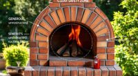 outdoor oven safety clearances