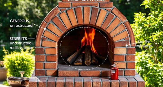 outdoor oven safety clearances