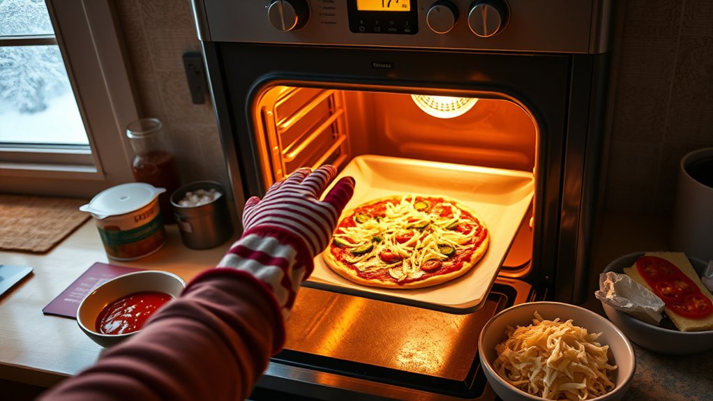 perfect cold weather pizza preparation