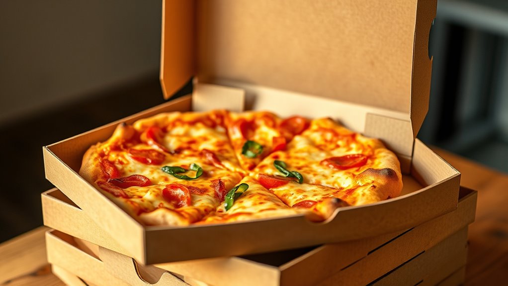 pizza boxes retain heat