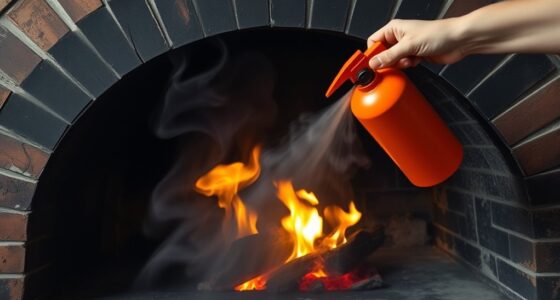 quickly extinguish wood fired oven