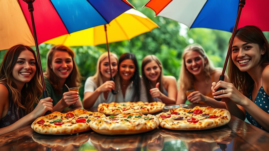rainproof outdoor pizza cooking