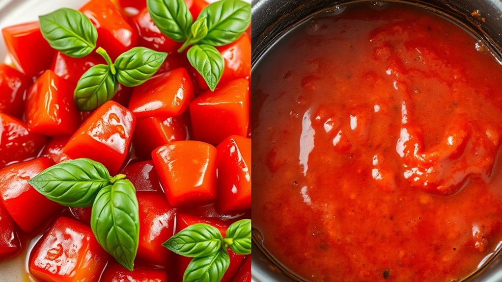 raw vs cooked sauces