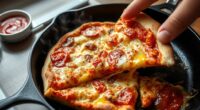 reheating leftover pizza effectively