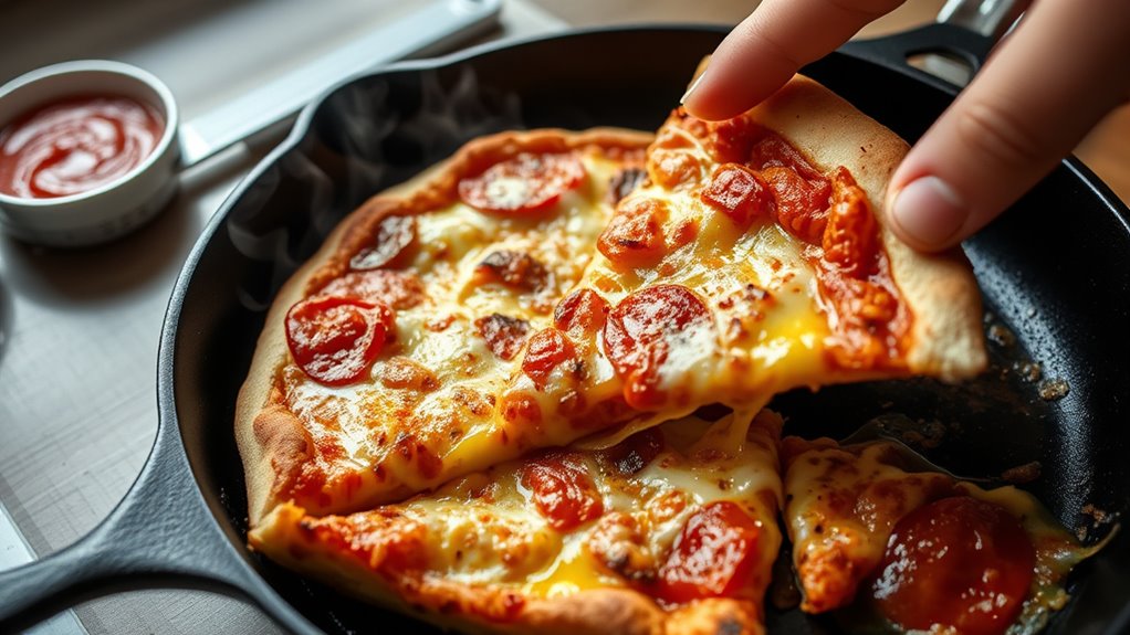 reheating leftover pizza effectively