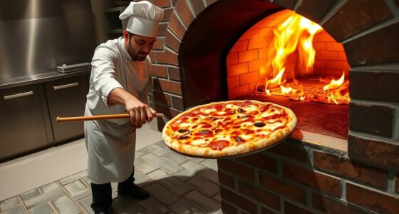 rotate pizzas for evenness