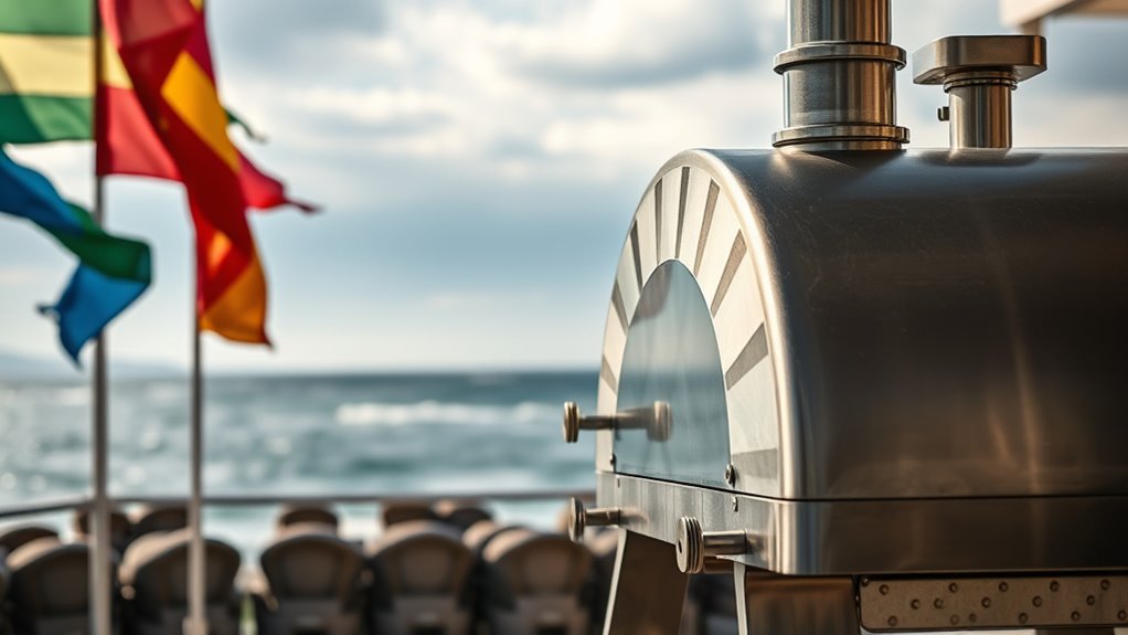 secure oven against wind
