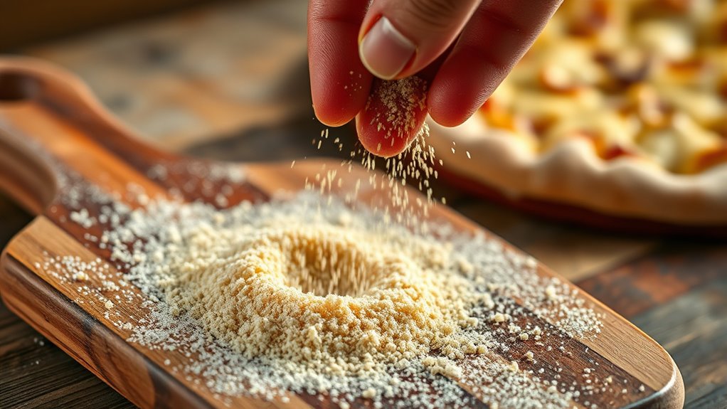 semolina improves pizza transfer