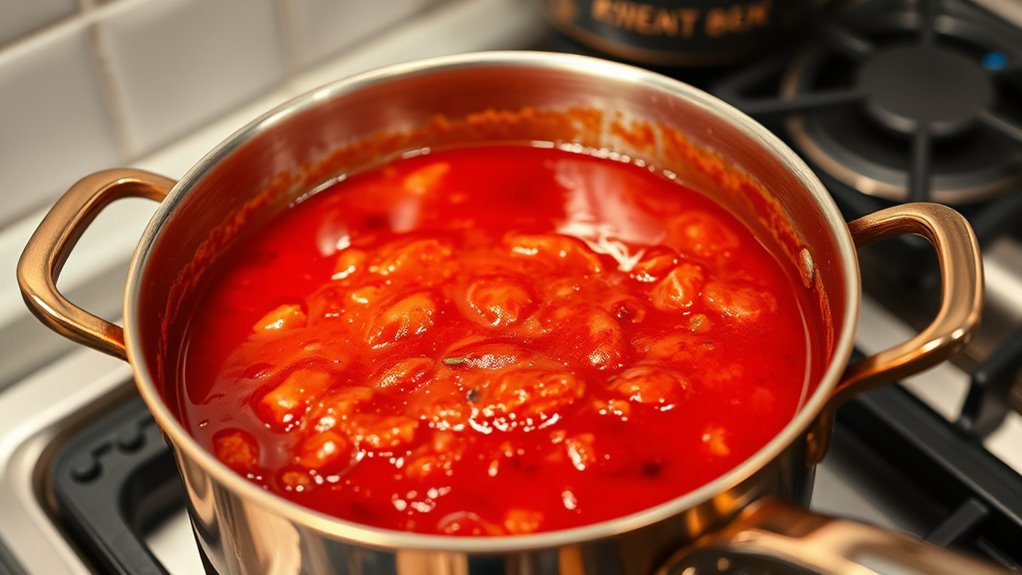 simmer sauce until thick