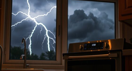 turn off oven during storms