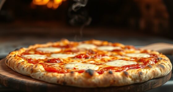 turn pizza regularly during baking