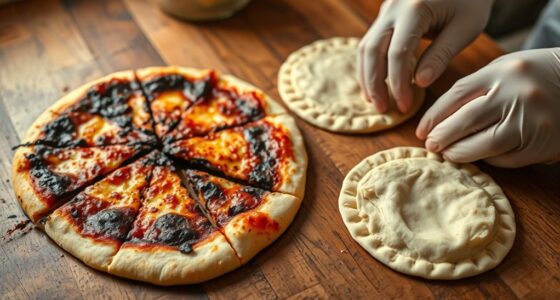 turning burned pizza into calzones