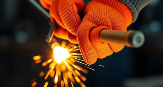 wear gloves use long tools