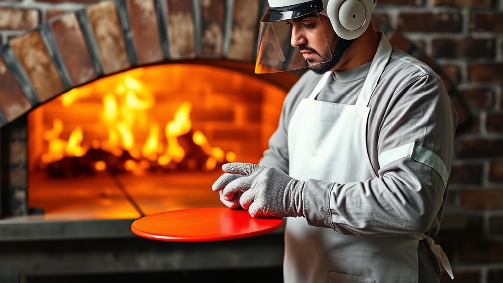 wear proper heat resistant ppe