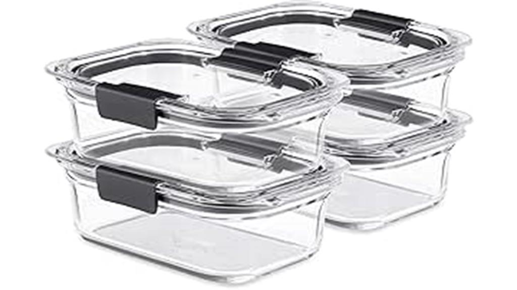 clear glass container set