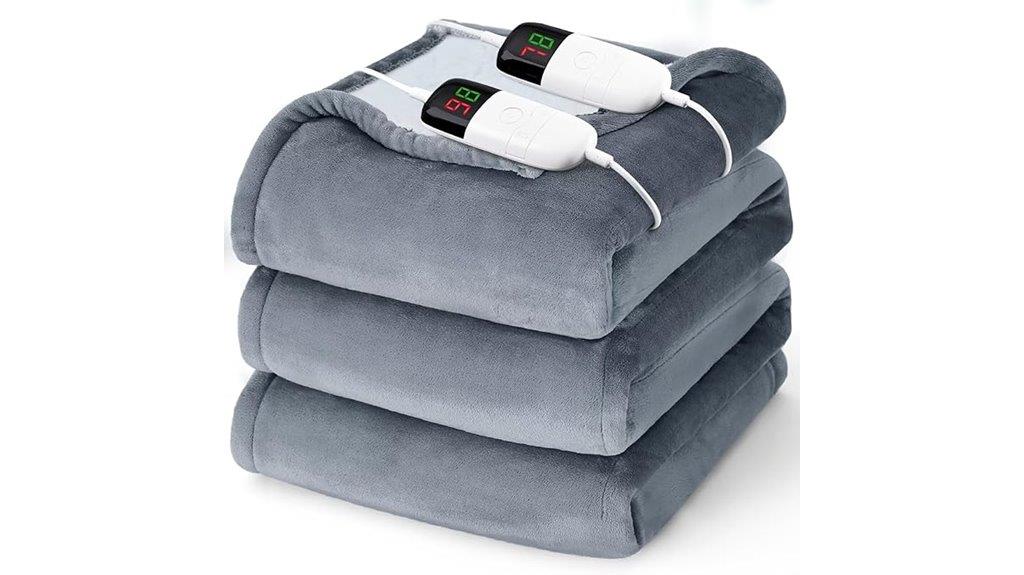 king size dual control heated blanket