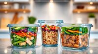 top glass meal containers