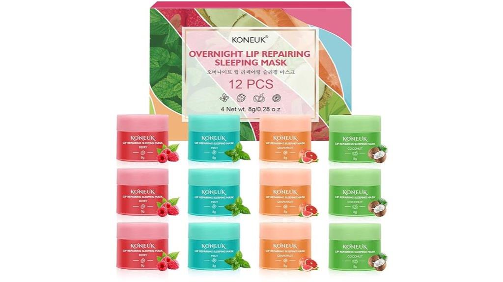 twelve lip masks pack