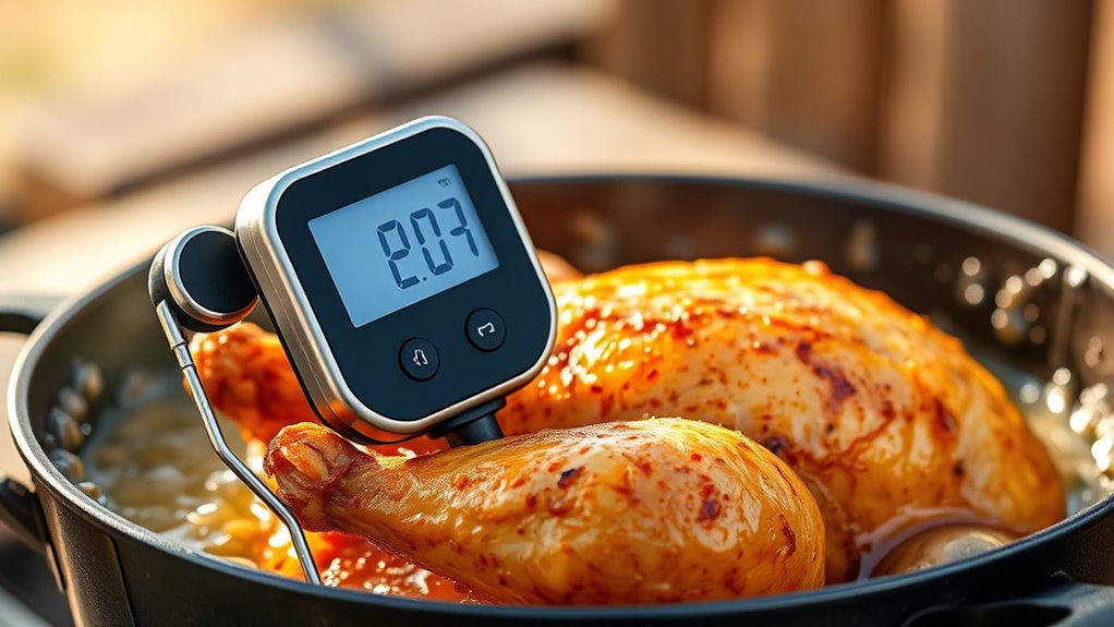 deep frying thermometer features