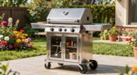 top storage grill carts