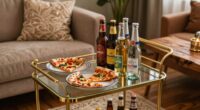 bar cart for pizza nights