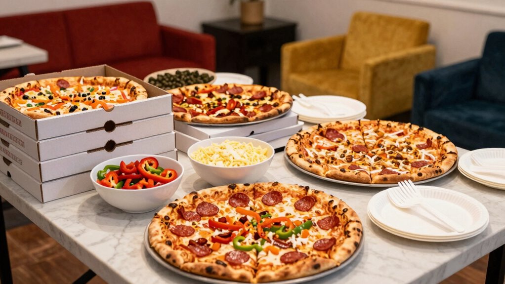 buffet setup enhances party flow