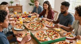 buffet tables simplify pizza parties
