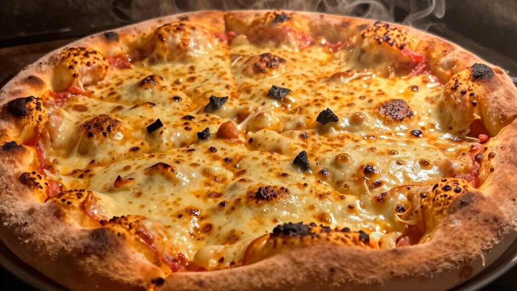 cheese burns on pizza
