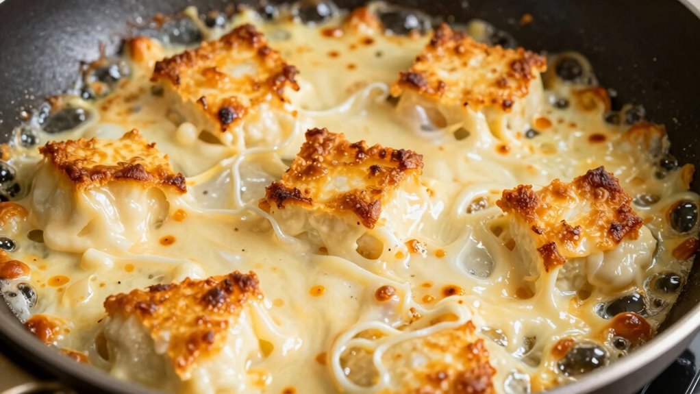 cheese size affects melting