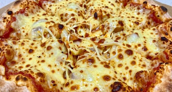 cheese size influences melting