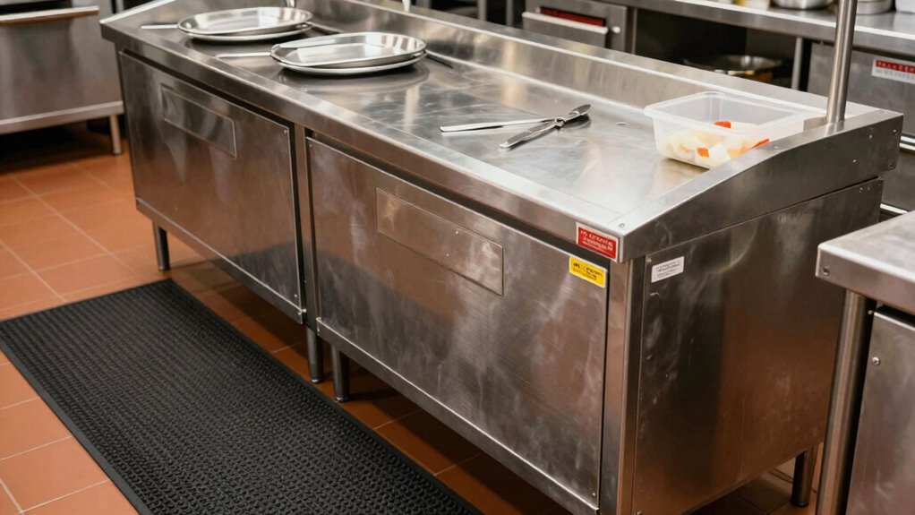 clear and organize prep areas