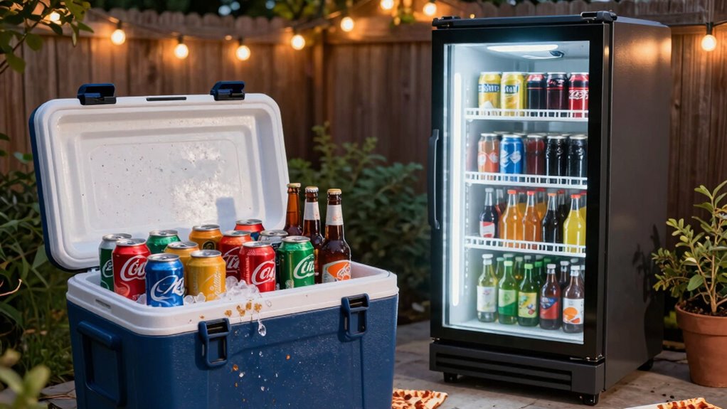 coolers versus beverage fridges