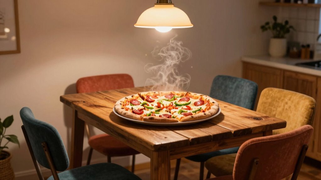 creative space efficient pizza hosting