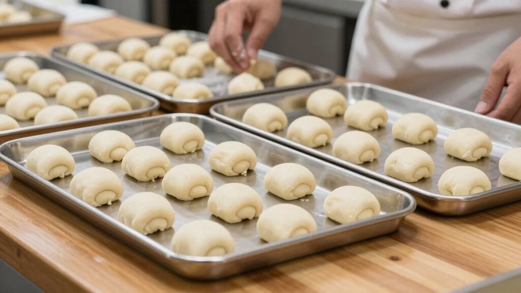 dough trays ensure uniformity