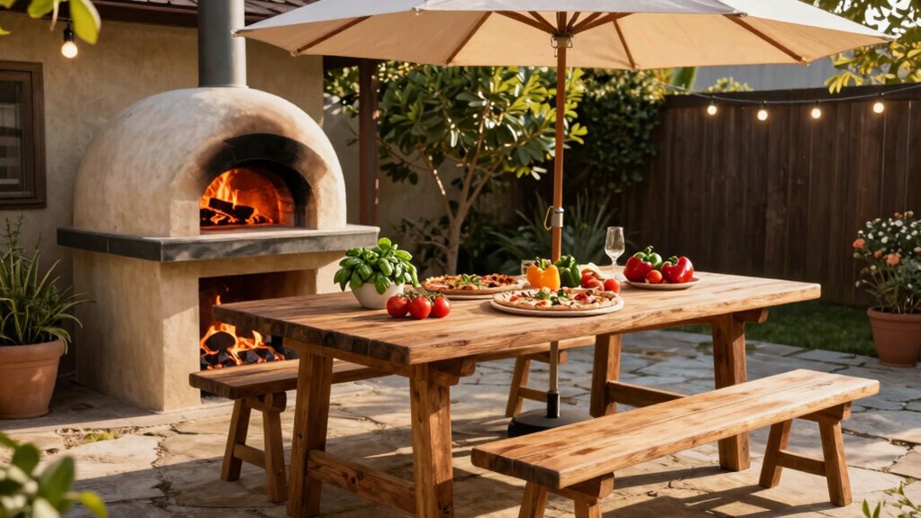 durable efficient outdoor pizza setup