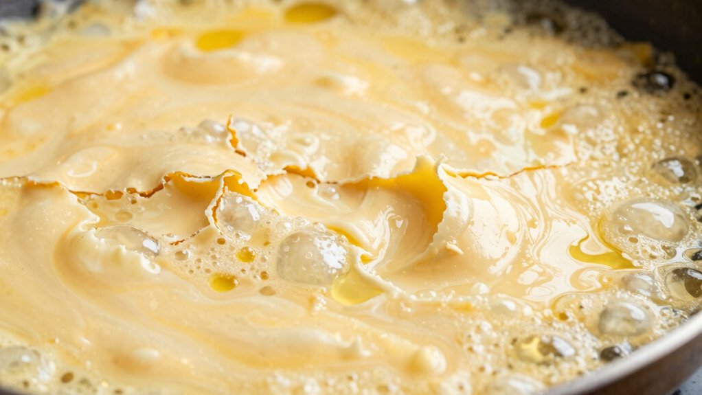 early oil separation in cheese