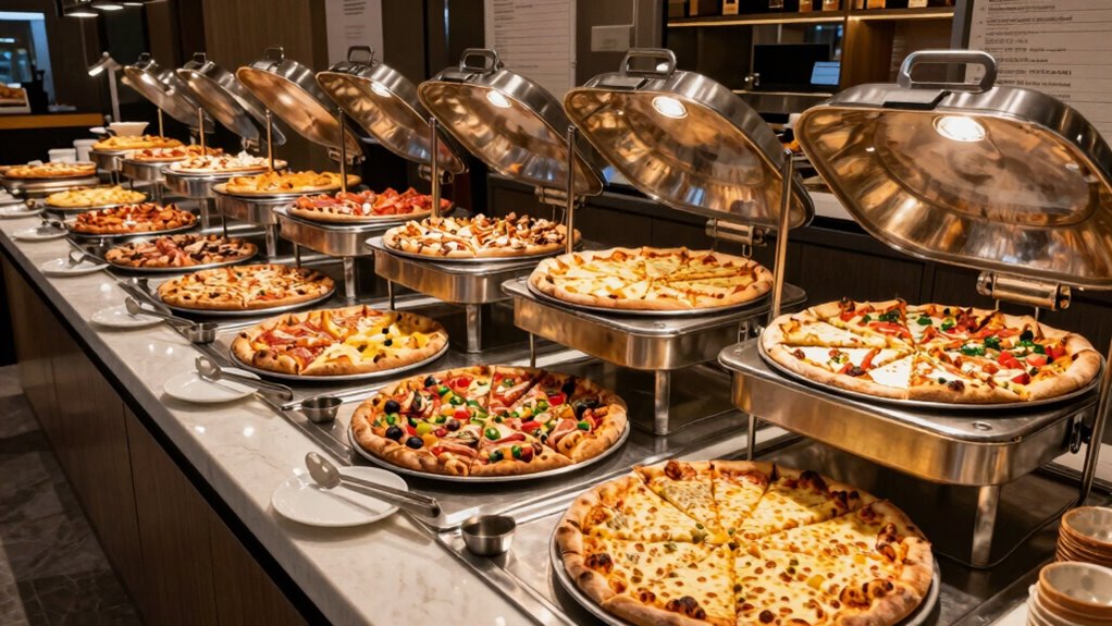efficient appealing buffet presentation